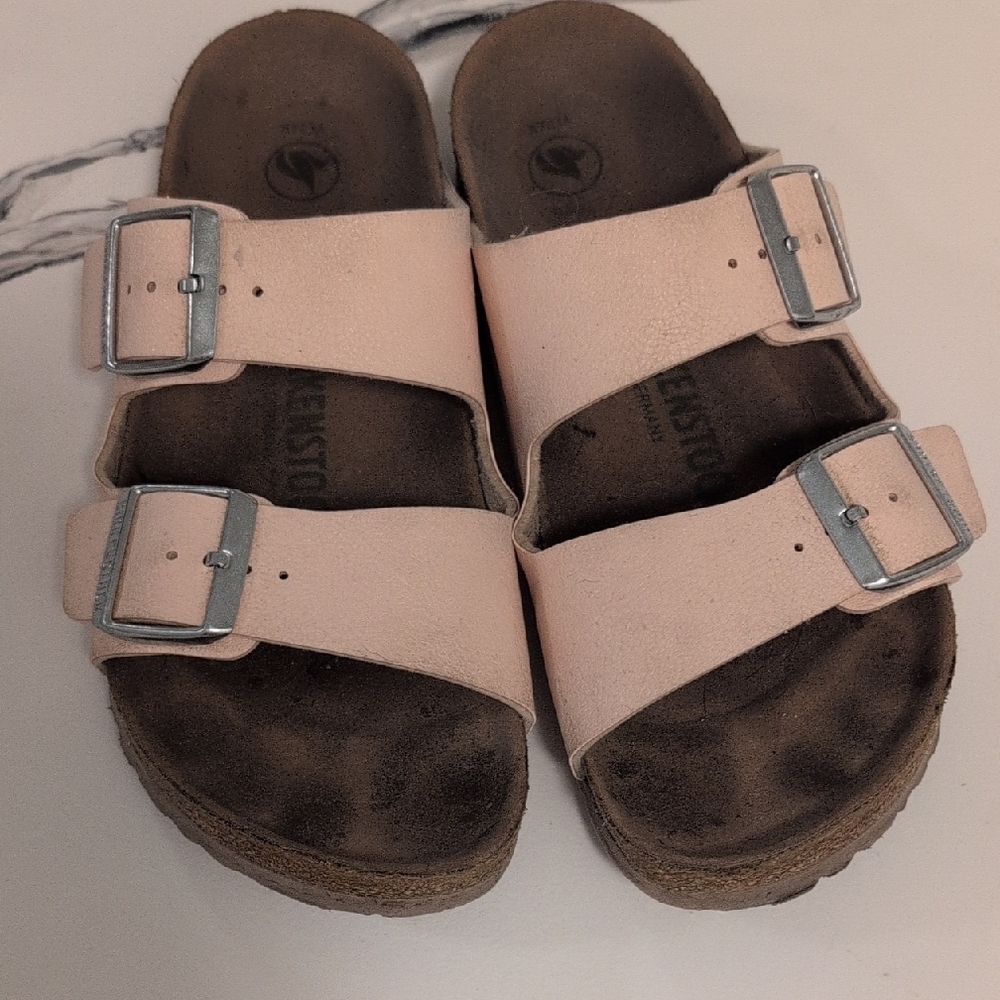 Birkenstock Pink Sandals with Adjustable Buckles